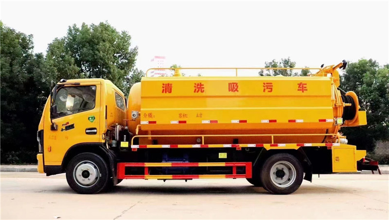 國(guó)六東風(fēng)多利卡清洗吸污車全系配備德國(guó)品孚高壓泵