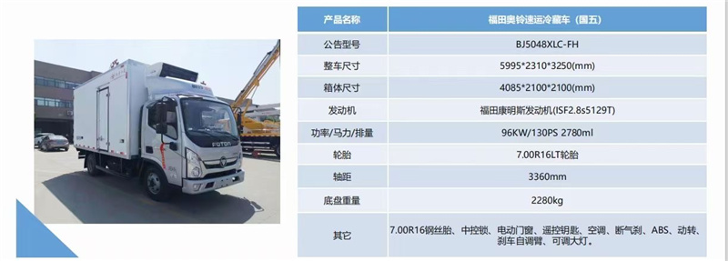 冷藏車4.2米藍牌國五2021年新規不超重車型一覽表，2020年我國冷藏車市場保有量達到27.5萬輛