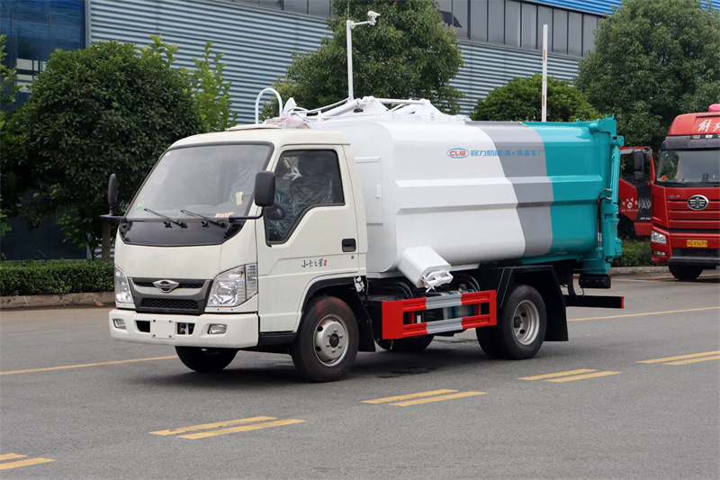 福田側(cè)裝掛桶壓縮垃圾車